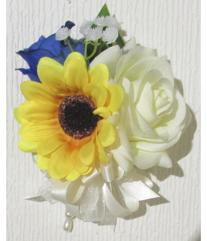 Sunflower Pin On Corsage for Weddings